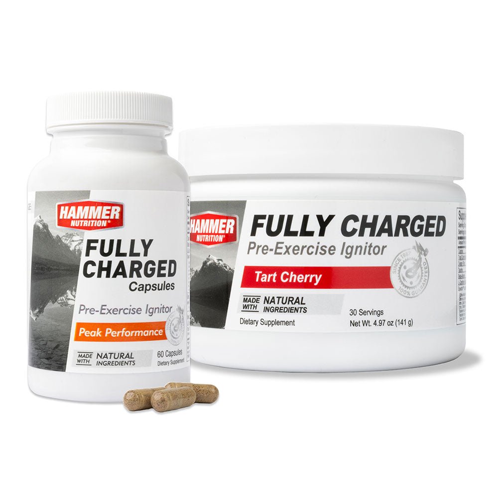Hammer Nutrition Fully Charged formula prije treninga – prah i kapsule