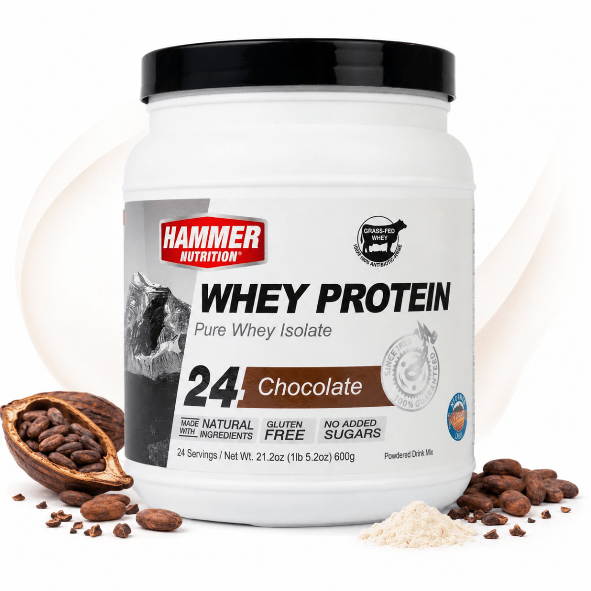Hammer Whey Protein čokoladni izolat proteina sirutke sa zrnima kakaa i proteinskim prahom