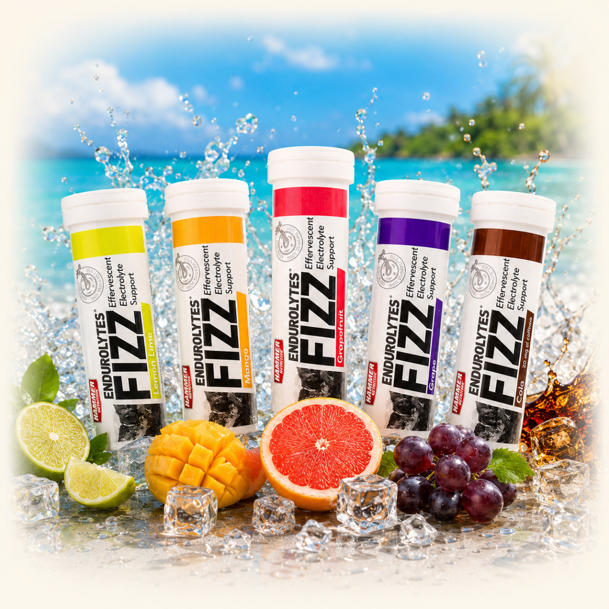Hammer Nutrition Endurolytes Fizz šumeće tablete s elektrolitima – Grejp, tuba s 13 tableta