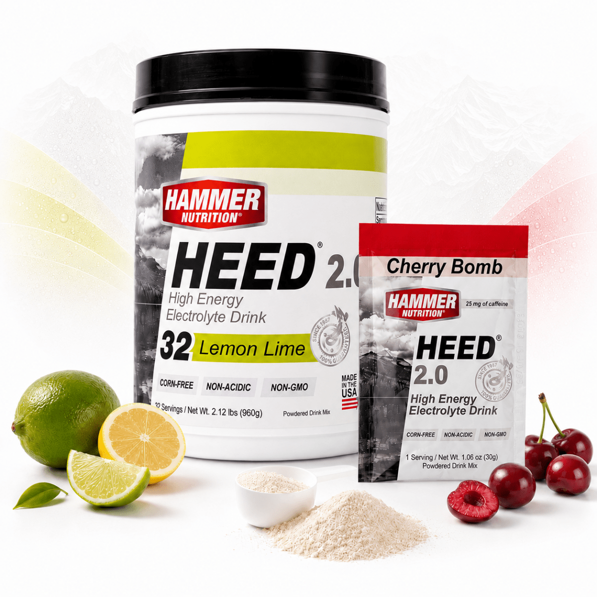 Hammer Nutrition HEED 2.0 sportski napitak s elektrolitima – Cherry-Bomb, vrećica za jednu porciju