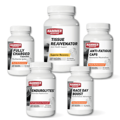 Hammer TOP5 Ultra Performance Kit – Endurolytes, Anti-Fatigue Caps, Race Day Boost, Fully Charged, Tissue Rejuvenator